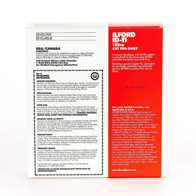 Sundry Ilford ID11 Developer 1Ltr