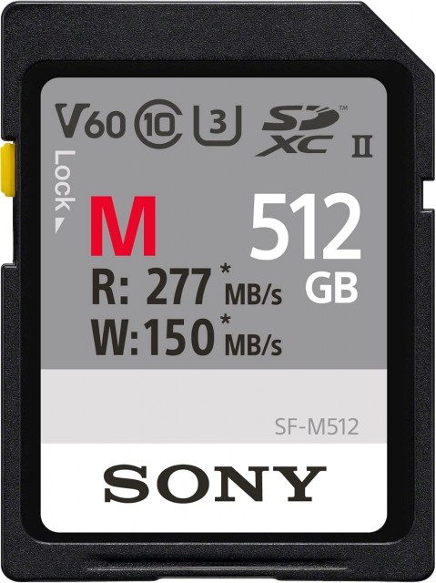 Sony Sony 512GB SDXC UHS-II R277/W150MB/s V60