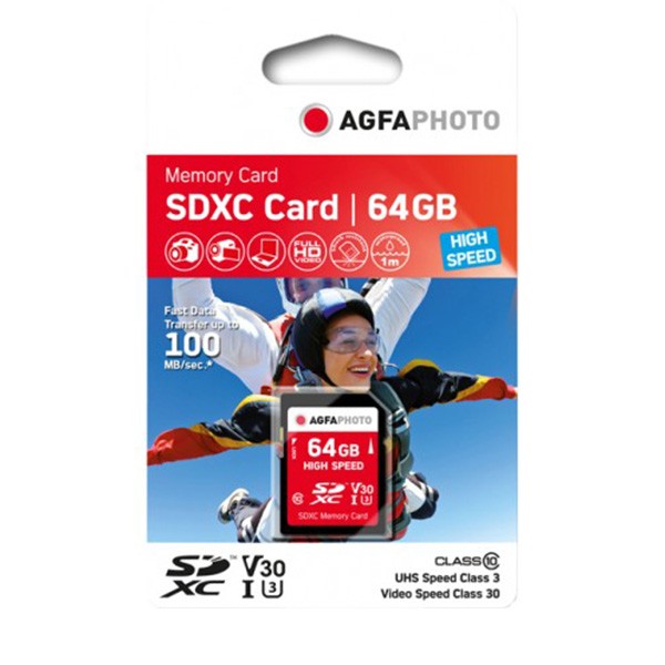 Sundry AGFAPHOTO 64GB SDHC UHS-1 V10 R100