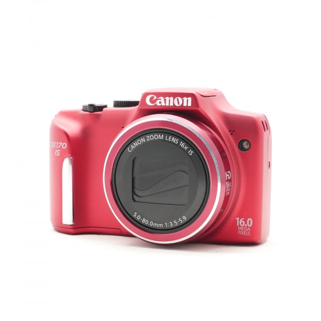 Canon Used Canon Powershot SX170 IS digital compact camera, Red