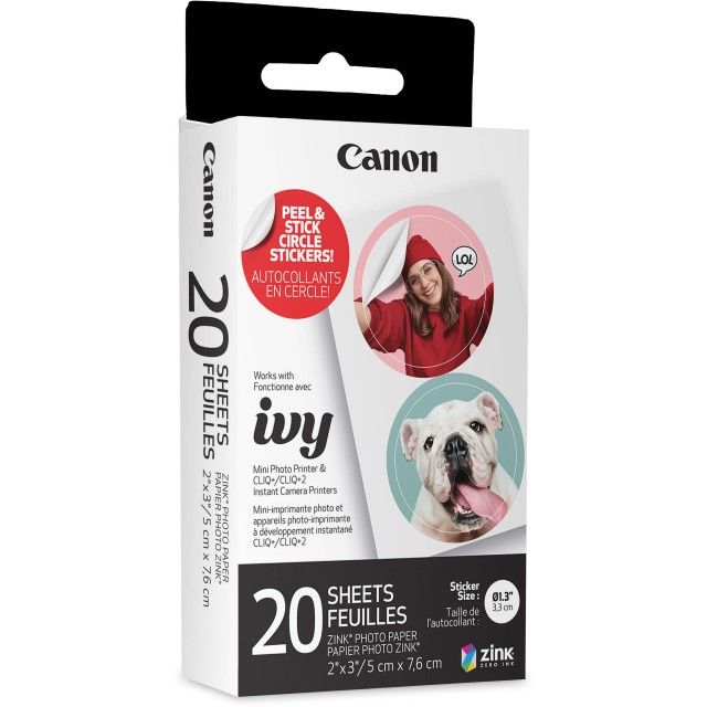 Canon Canon Zink Circle Paper 20 Sheet