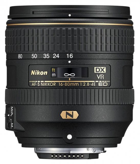 Nikon 16-80mm AF-S DX f2.8-4E ED VR lens