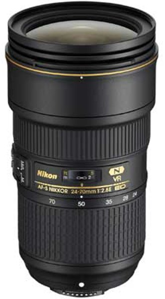 Nikon AF-S 24-70mm f2.8E ED VR lens
