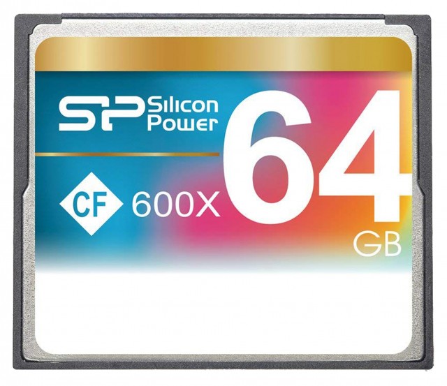 Silicon Power Compact Flash, 64 gb x600 Speed
