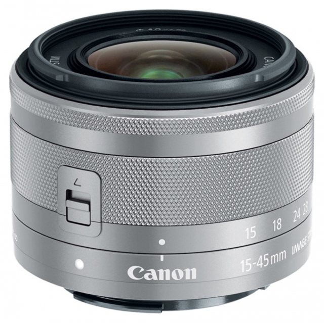 Canon Canon EF-M 15-45mm f3.5-6.3 IS STM lens, silver