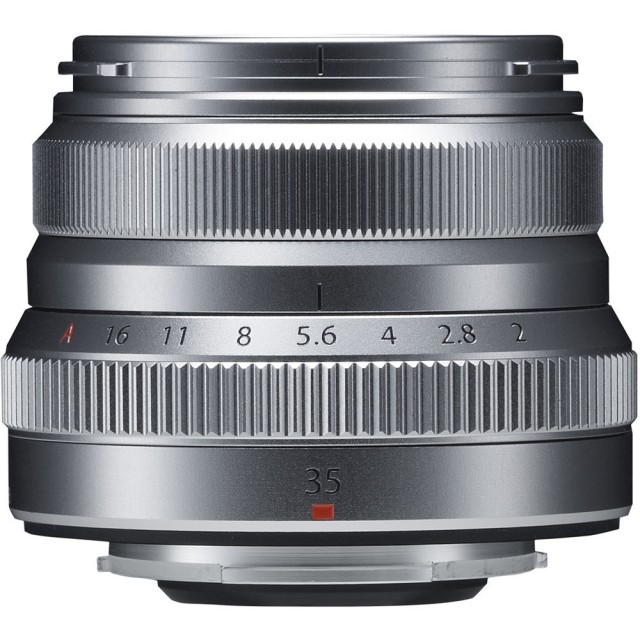 Fujifilm XF 35mm f2.0 R WR lens, silver