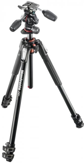 Manfrotto Manfrotto MK190XPRO3-3W Aluminium 3-Section Tripod With 3-Way Head