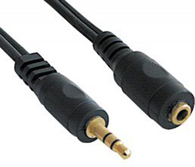 Castle 3.5mm male - female stereo extension cable 3m
