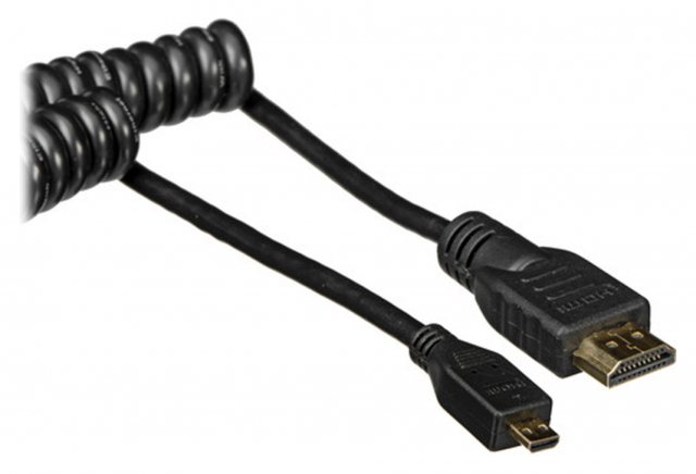 Atomos Coiled micro HDMI to full HDMI cable (50cm)