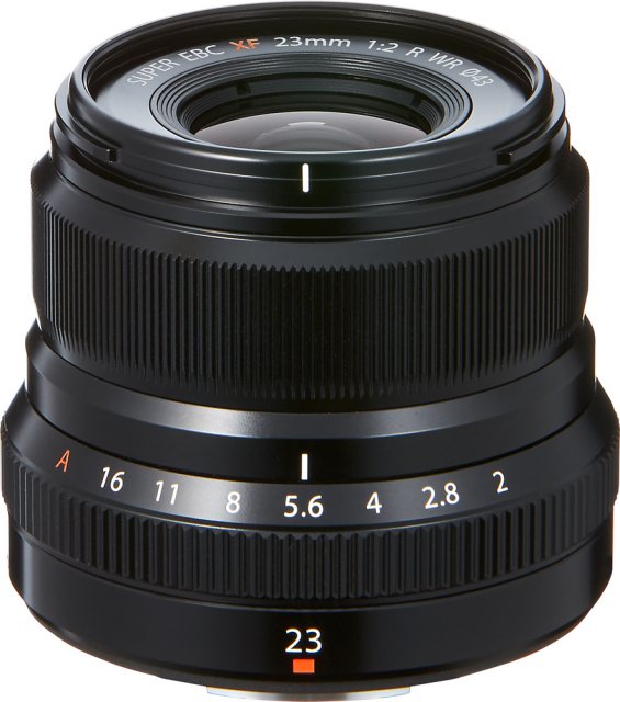 Fujifilm XF 23mm f2 R WR lens, black
