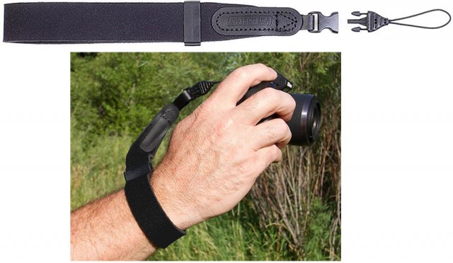 OpTech Mirrorless Wrist Strap, Black