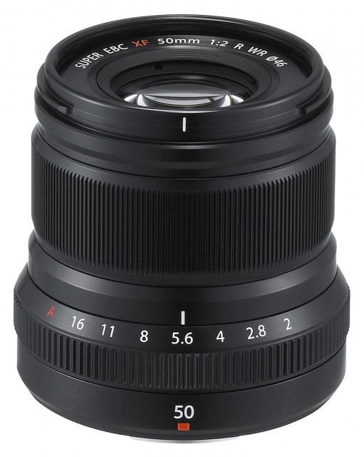 Fujifilm XF 50mm f2.0 R WR lens, black