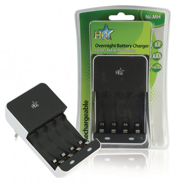 HQ NiMH Battery Charger AA/AAA, 2 pin
