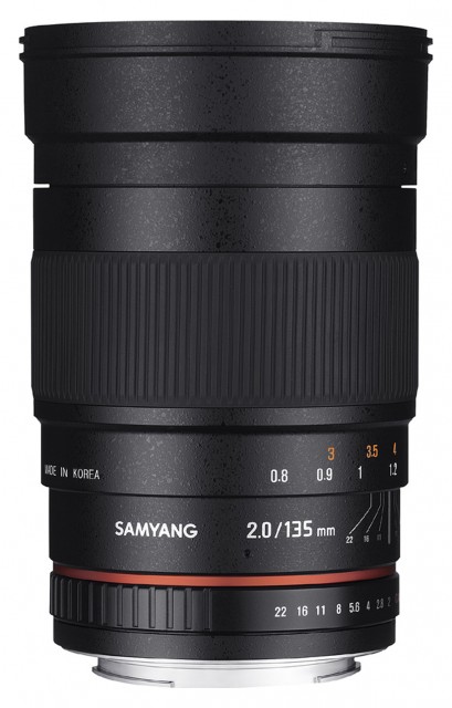 Samyang 135mm f2 lens for Canon EOS
