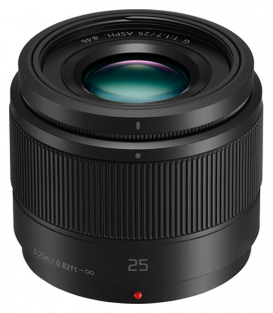 Panasonic 25mm f1.7 Lumix G ASPH lens, black