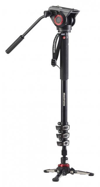 Manfrotto Manfrotto XPRO500 Video Monopod with Video Head and Fluidtech Base