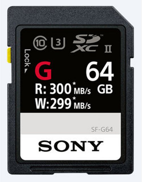 Sony Sony SDXC card SF-G UHS-II, 64gb