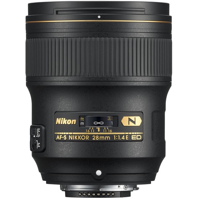 Nikon AF-S 28mm f1.4E ED lens