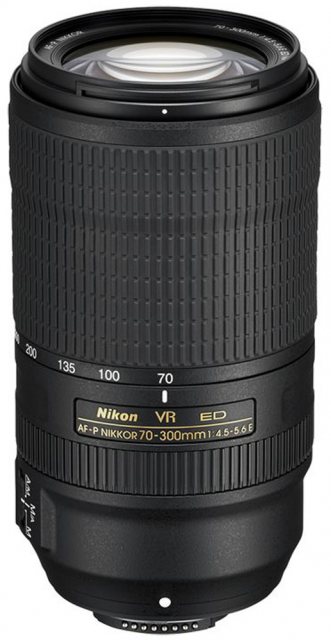 Nikon AF-P Nikkor 70-300mm f4.5-5.6E ED VR lens