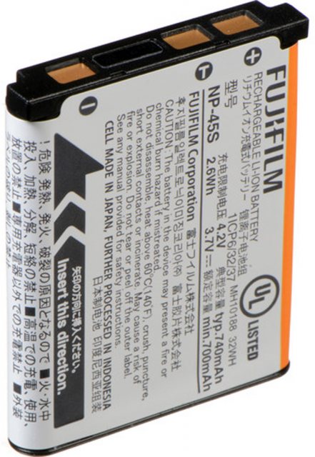 Fujifilm NP-45S Lithium-Ion Rechargeable Battery
