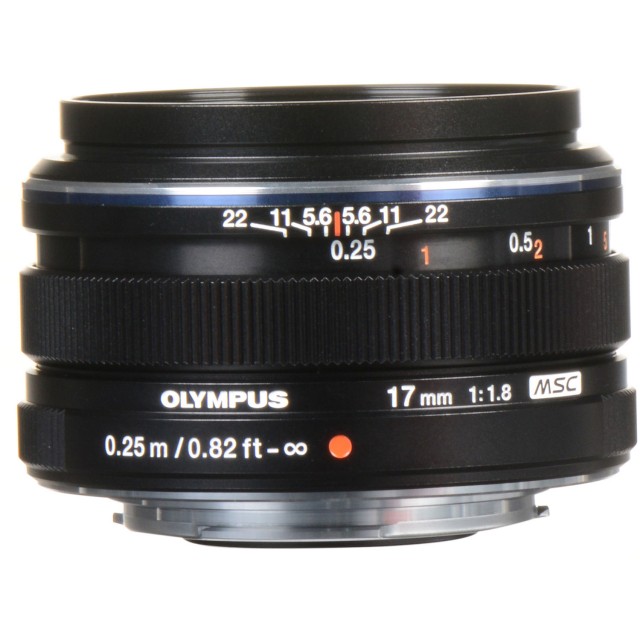 Olympus Olympus M.ZUIKO DIGITAL 17mm f1.8 Lens, black