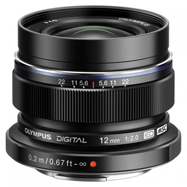 Olympus M.ZUIKO DIGITAL ED 12mm f2.0 lens, black