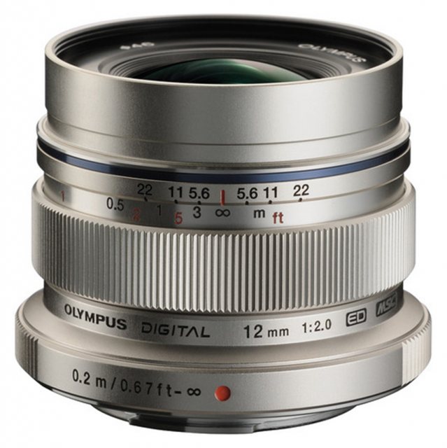 Olympus Olympus M.ZUIKO DIGITAL ED 12mm f2.0 Lens, silver