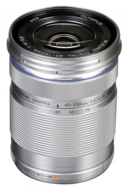 Olympus M.ZUIKO DIGITAL ED 40-150mm f4.0-5.6 R lens, silver
