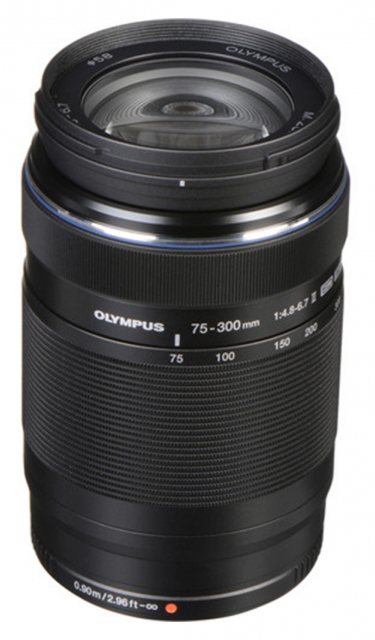 Olympus M.ZUIKO DIGITAL ED 75-300mm f4.8-6.7 II lens, black