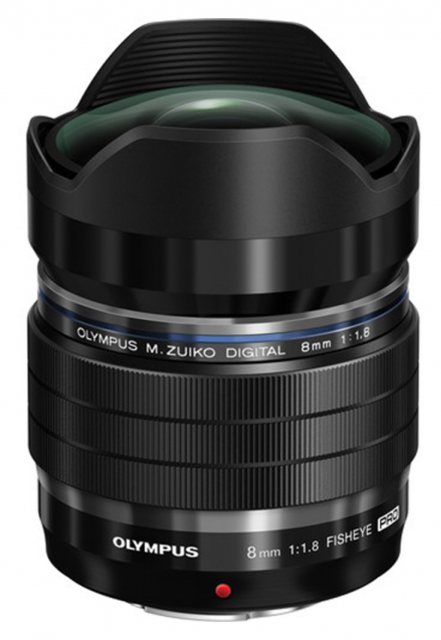 Olympus M.ZUIKO DIGITAL ED 8mm f1.8 Pro lens, black
