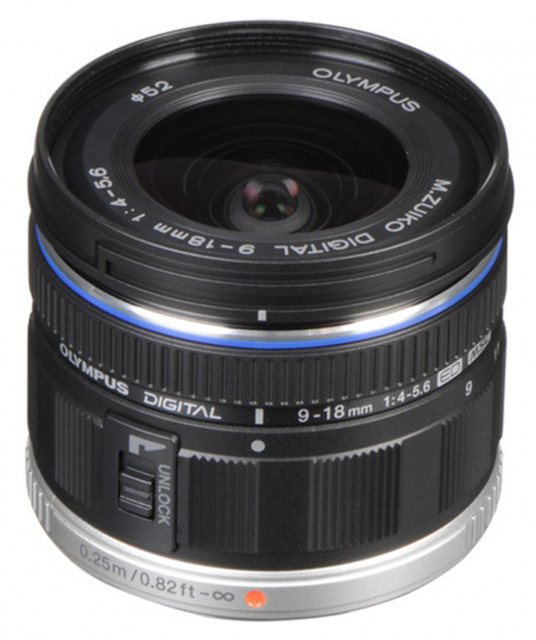 Olympus Olympus M.ZUIKO DIGITAL ED 9-18mm f4.0-5.6 Lens, black