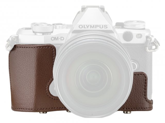 Olympus CS-46FBC Brown Body Jacket with front case for E-M5 Mark II