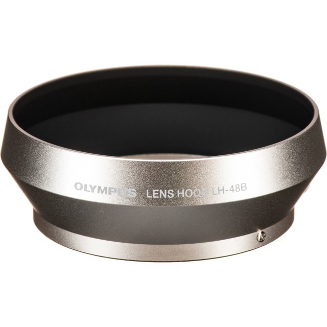 Olympus LH-48B Metal Lens Hood for M.ZUIKO 17mm f1.8, silver