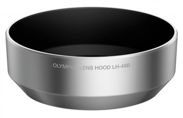 Olympus LH-49B Lens Hood for M.ZUIKO 25mm f1.8, silver