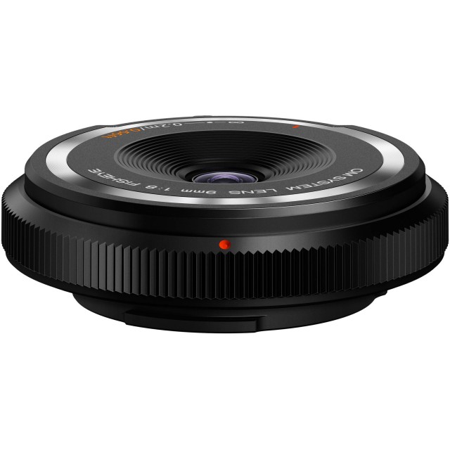 Olympus Body Cap lens 9mm f8 fisheye, black