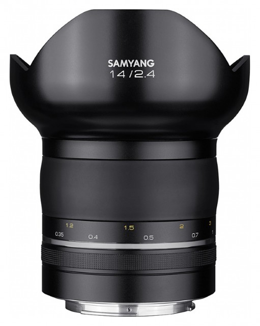 Samyang XP 14mm f2.4 lens for Canon EOS