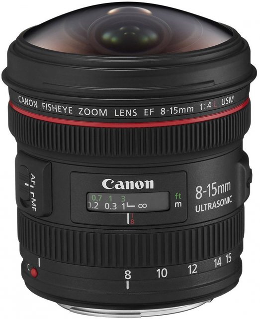 Canon EF 8-15mm f4L Fisheye USM lens
