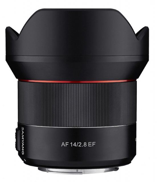 Samyang AF 14mm f2.8 lens for Canon EOS