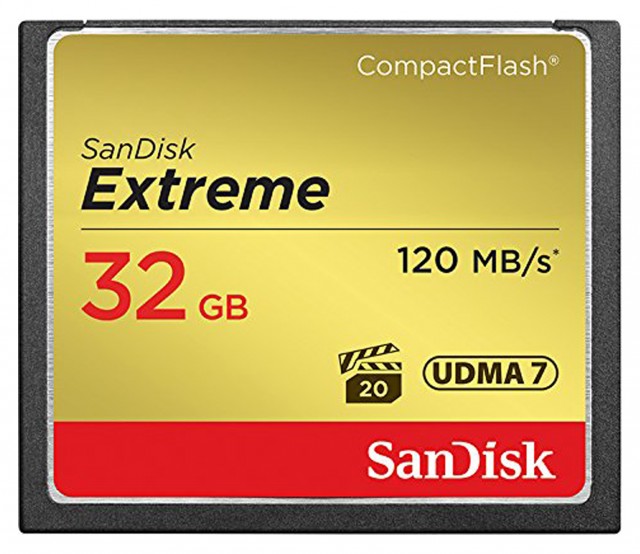 Sandisk Compact Flash Extreme PRO 32gb, 300x, 120mb/sec