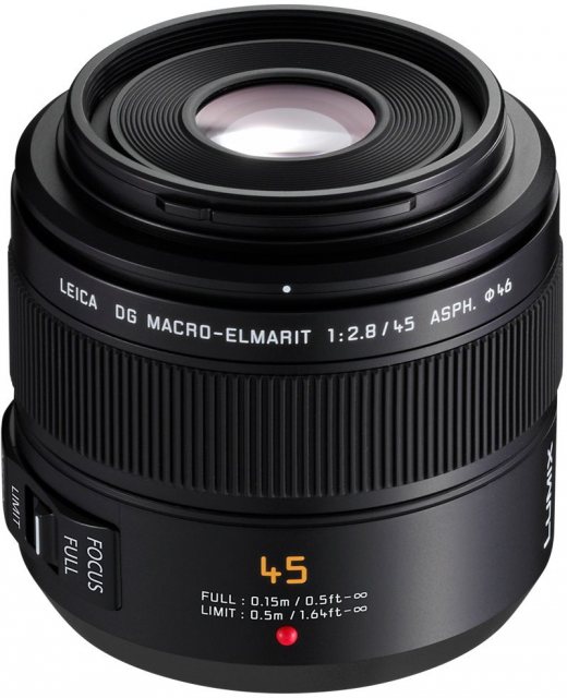 Panasonic 45mm f2.8 Leica DG Macro Elmarit lens