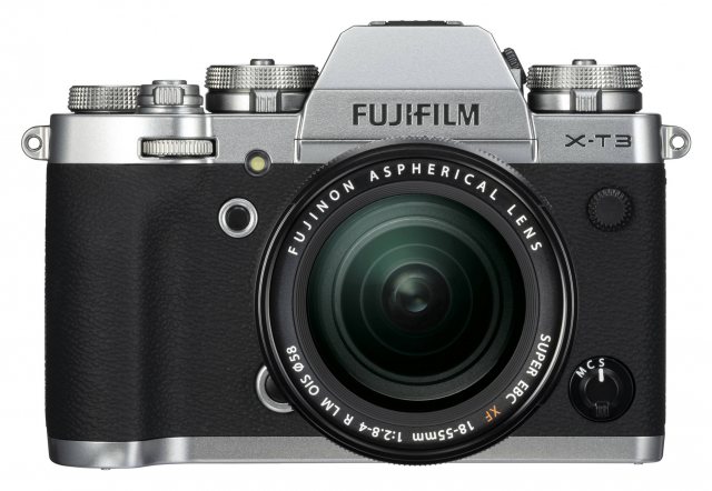 Fujifilm X-T3 Mirrorless Camera, Silver with 18-55mm Lens