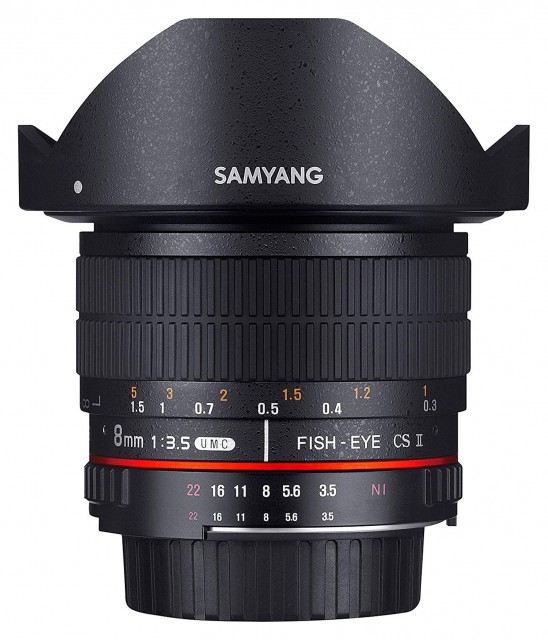 Samyang 8mm F3.5 CSII Fisheye lens for Sony E