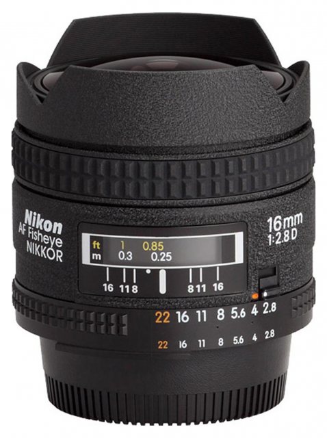 Nikon AF 16mm f2.8 D lens