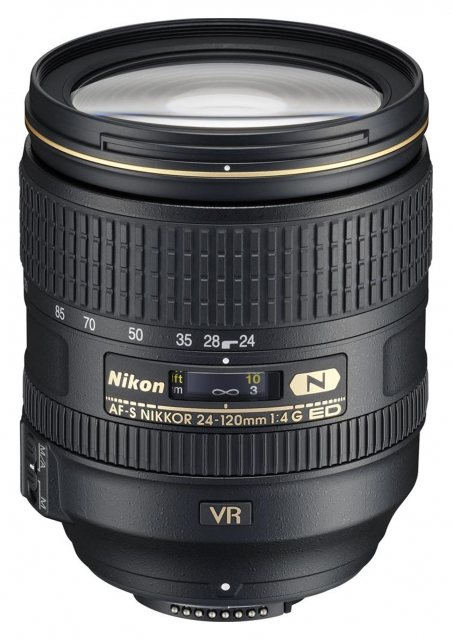 Nikon AF-S 24-120mm f4G ED VR lens