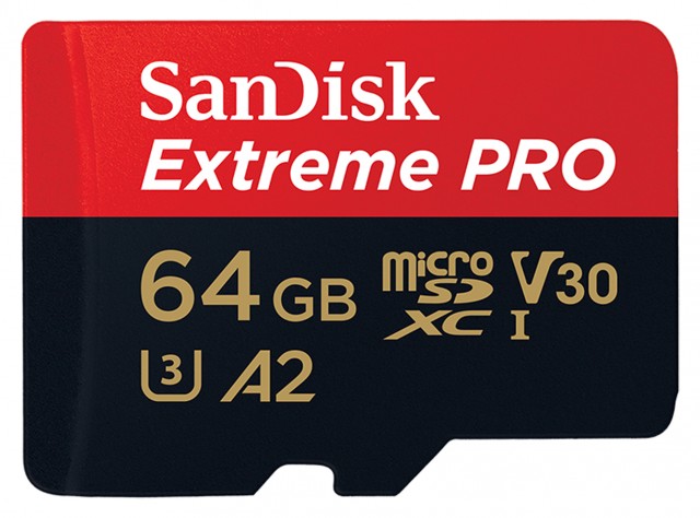 Sandisk Sandisk Micro SDXC Extreme Pro V30 64gb, 170mb/sec with SD adaptor