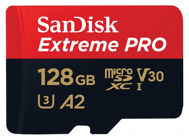 Sandisk Sandisk Micro SDXC Extreme Pro V30 128gb, 170mb/sec with SD adaptor