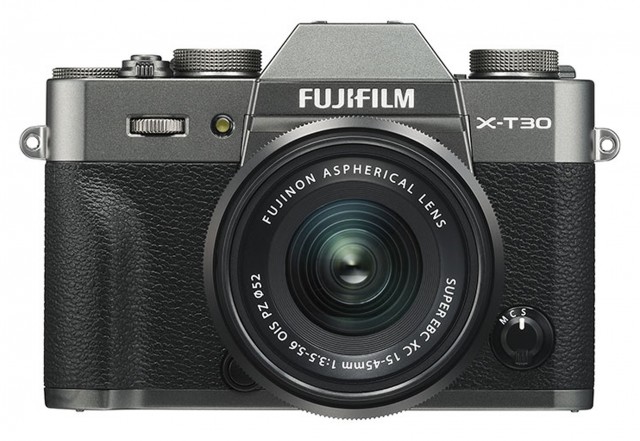 Fujifilm Fujifilm X-T30 Mirrorless Camera, Charcoal Silver with XC15-45mm Lens