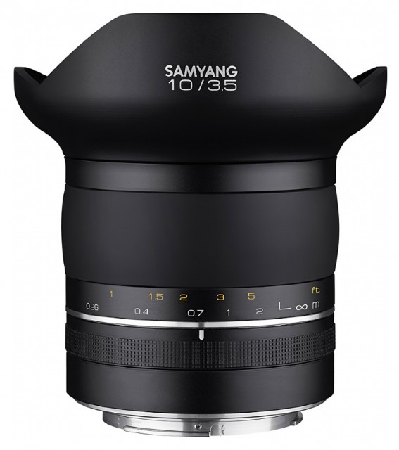 Samyang XP 10mm f3.5 lens for Canon EOS