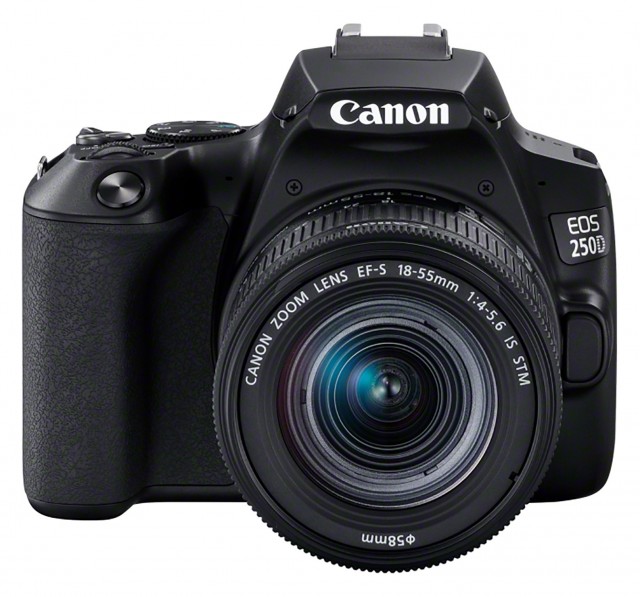 Canon EOS 250D DSLR Camera, black with 18-55mm IS STM Lens