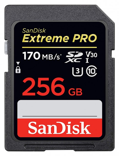 Sandisk Sandisk SDXC Extreme Pro 256GB, Video Speed Class V30, UHS Sp. Cl. U3,UHS-I,170MB/s